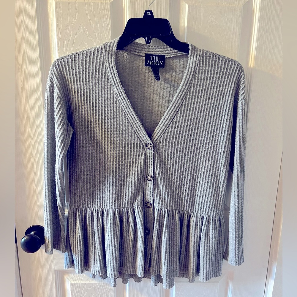Waffle-knit Sweater